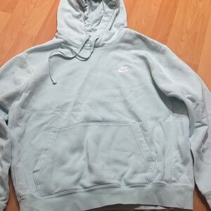 Nike Men's Soft light blue hoodie size large